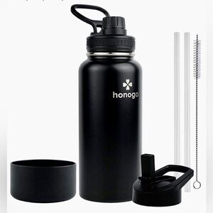 ☀️HONOGO 32 oz Powder Coated Double Wall Vacuum Insulated Sports Water Bottle☀️